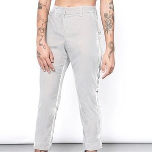 Wildfang Light Gray Cropped Pants